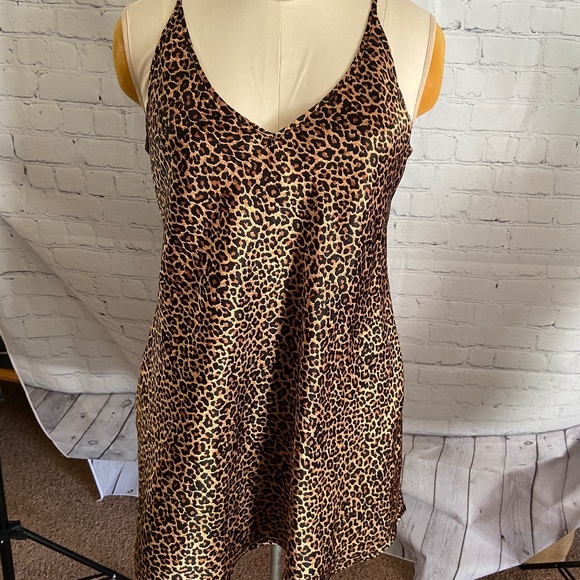 Other - size large brown animal print chemise lingerie